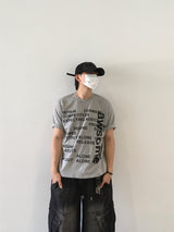 Awsome Lettering Short-Sleeved T-Shirt 4C