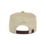 Leaf VZ Monogram Twill Pillbox Cap / Beige 