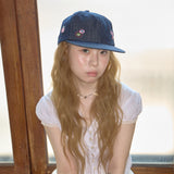 kitsch washed denim cap navy