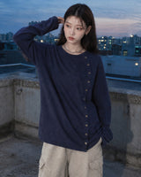 (UNISEX)フル ボタン ロングスリーブ