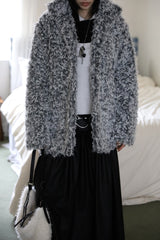 Plum Shawl Layered Knit