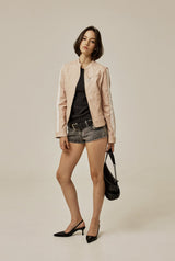 Racer leather jacket
