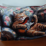 Velvet cat pillowcase