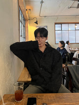 INF High-neck cardigan