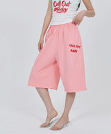 CONY CALL OUT BABY SWEAT SHORTS / PINK