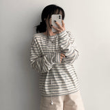 Streaming Basic Long-Sleeved Round Knitwear
