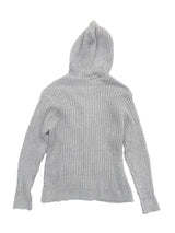 Edith lip knit hood zip-up