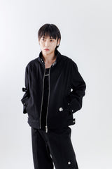 shoulder two tuck jacket_black