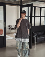 トリプル ダメージ レイヤード ショートスリーブ Tシャツ