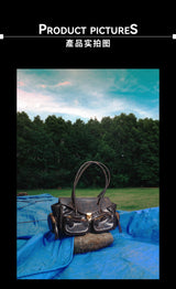 “Milano” Oiled Leather Biker Bag