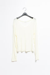 v-neck melange light top(2colors)