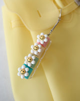 Daisy Flower 4-Compartment Keycap Keyring