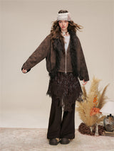 Layered Shirring Pleats Skort