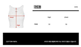 8287 Logo Crop Tank Top (White)