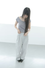 pintuck nylon pants(2colors)