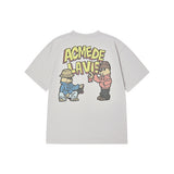 25FW AC ベアグラフィティ半袖Tシャツ ライトグレー