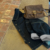 Rabbit round denim jacket