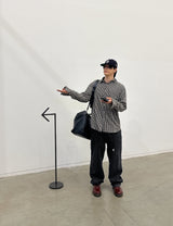 No.1232 R thin check SHIRT (3color)