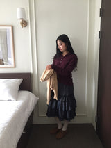 Gotham Check Frill Skirt (2color)