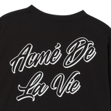 25SS アウトラインスクリプトロゴショートスリーブTシャツ ブラック