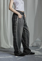 CHECK PATCH DENIM