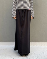  CUT LONG SKIRT (BLACK) WOMENS