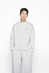 25SS PIGMENT BASIC LOGO SWEATSHIRT LIGHT GREY