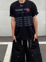Teach Tokyo レタリング半袖Tシャツ 3C