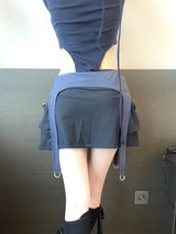 1207. Suspender strap cargo mini sk (2color)