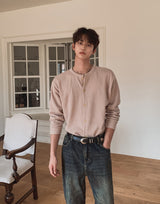 Soba Ribbed Round Cardigan