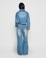 26SS WOMAN デニムパラシュートパンツ