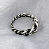 SVR-S616 Enhypen Garden Wear Silver 92.5 Friendship Couple Daily Chain Ring Silver Ring