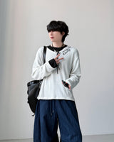 [1+1] クロップ レイヤード ロングスリーブ