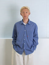26ss モダンルーズフィットワンポケットチェックシャツ 2color