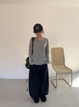 ヒカット ラウンド ロングスリーブ Tシャツ