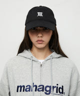 M LOGO COTTON BALL CAP_BLACK