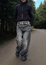 DOUBLE POCKET WIDE DENIM