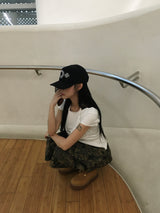 フィックスリベットホルターネックTシャツ (2c)