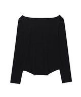 シアーウールテンセルロングスリーブT Black