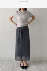 Rookie Chiffon Wrap Skirt