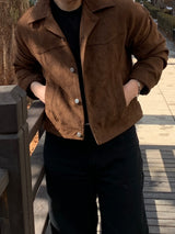 Rough Suede Crop Jacket