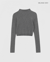 [MADE] ROAU Half Turtleneck V-Neck Cropped Knitwear