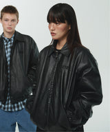 ITZ MINI LOGO VEGAN LEATHER JACKET
