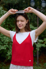EVENING TALE KNIT TOP