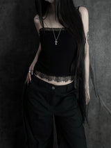 gloy lace sleeveless (2color)