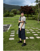 Lyn Pinstripe Carpenter Bermuda Pants
