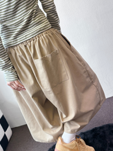 Frendi Cotton Multi Over Long Bermuda Pants 5 Color 