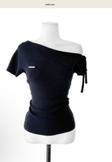 [♡MADE♡] vodka rib cashmere one-shoulder nt