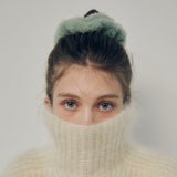 WIDE FUR SCRUNCHIE (MINT)