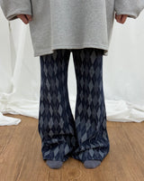 Argyle Bootcut Pants (2colors)